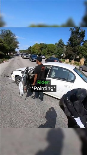 Reckless Driver Swerves Into Biker… Then He Did This💥😳