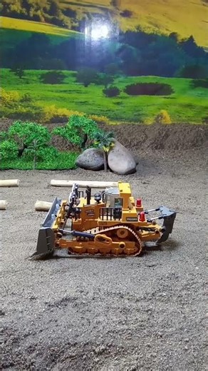 Rc Bulldozer test equipment before duty at mine site part 4.