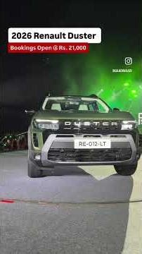 2026 Renault Duster Bookings Open @ Rs. 21,000