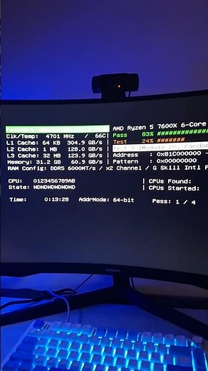 Running Memtest86 for potential ram issues #pc #memtest86