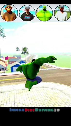 Franklin vs all Character jump challenge#indianbikedriving3d#trending#gta#indianbikesdriving3dupdate