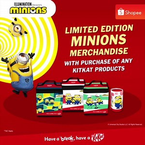 92K views · 735 reactions | Double your breaks with these Minions goodies! Simply purchase the perfect KITKAT break to collect them all! | KitKat | Facebook
