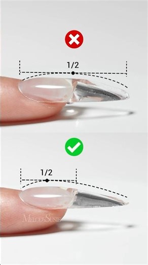 How to find the perfect apex for long nails! 💅✨#melodysusie #nails #nailart #nailtech
