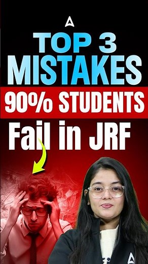 TOP 3 MISTAKES | Why 90% Students Fail in JRF #jrfprepadda247 #ugcnetpoliticalscience #ugcnet