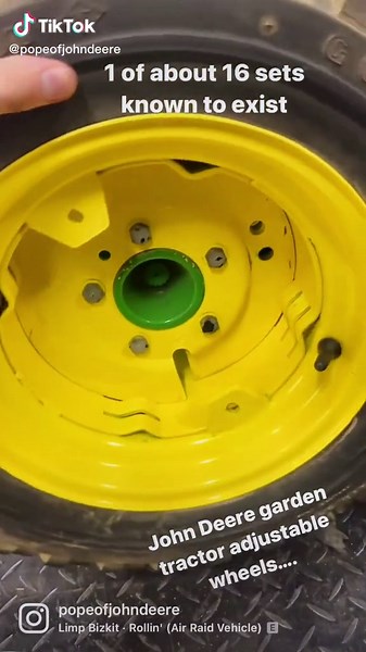 Adjustable Wheels for John Deere Garden Tractors