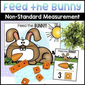 Bunny Measurement Activity & Pet Counting Activity - Rabbit Math Center