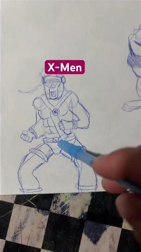 How to draw X-Men? #X-Men. #Marvel. #Drawing #How to