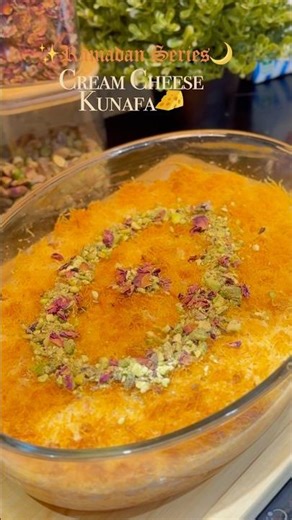 Cream Cheese Kunafa | Ramadan Special Dessert | Easy Kunafa Recipe #Shorts