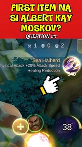 14K views · 108 reactions | First item Sea Halberd kay Moskov? #MLBBCreator #MLBBALLSTAR #Moskov | Professor Joseph | Facebook