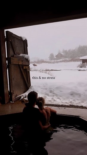 Trey & Tay Poulter | Travel & Lifestyle Creators | This hot spring view was 10/10❄️ follow @tayandtreytravel for more of our adventures + what it’s like traveling the world in our 20s✈️... | Instagram