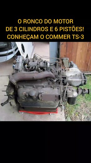 Conheçam o exótico motor Commer TS3! #motordiesel #2tempos #exotico #commerts3 #veiculosehistorias