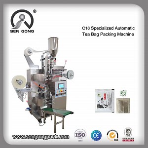 [Hot Item] Automatic Tea Bag Packing Machine with Thread, Tag and Outer Envelope