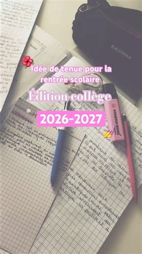 Idée de tenue pour la rentrée scolaire 2026-2027 🫧🌺 #école #rentréedesclasses #outfit #rachel