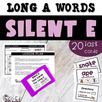 1st Grade Phonics | CVCE Word Lists | Long A Silent E Printable Decoding Drills