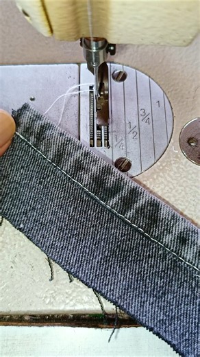 How to shorten and maintain the original hem of jeans #sewing #sewingtips #sewingtutorial