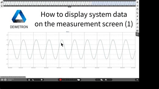如何在测量屏幕上显示系统数据 (1) | How to display system data on the measurement screen (1)