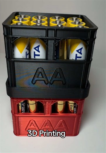 3D printed beer crate battery holder #printed #3d #bambulab #3dprint TikTok