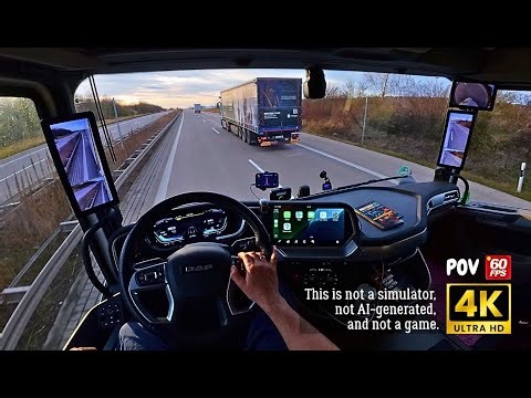 🚛 Real Truck Driving: Germany to Netherlands | 4K POV (No Music, No Talking) Niko Timer high quality