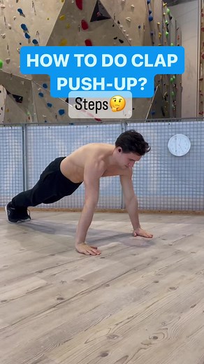 Tutorial✅ CLAP PUSH-UPS💪 #tutorial #pushup #onearmpushup #workout #clappushups #calisthenics #sport #body #bodybuilding #bodyweight #bodyweightworkout #stepbystep