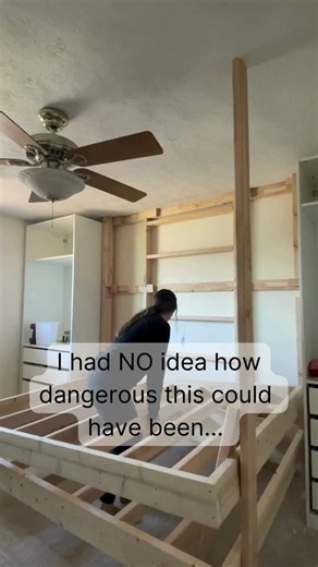 DIY Custom Bunk Bed with Second Railing for Safety