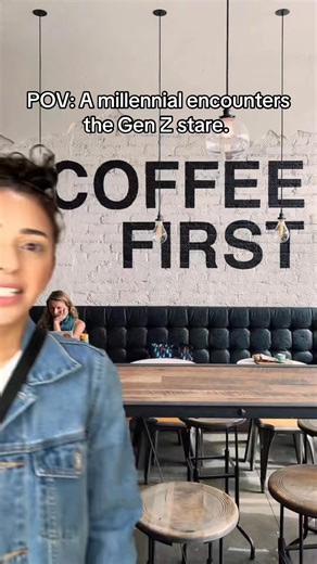 3.5K views · 117 reactions | Stared into the deepest depths of my soul. #barista #coffee #genz #funny #work | Sarai Marie | Facebook