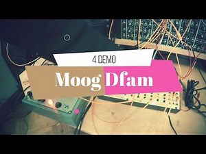 Moog Dfam VCO synthesizer sounds (no percussive sounds)