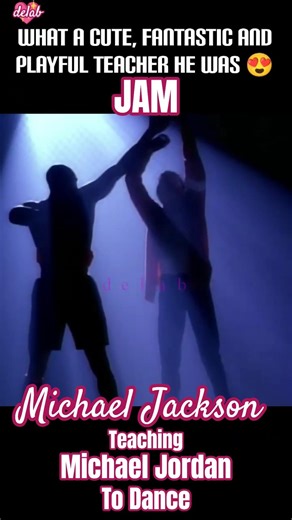 Michael Jackson Teaching Michael Jordan to Moonwalk and Dance is so Cute.