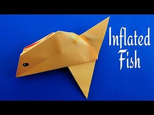 Inflated Gold Fish - DIY Origami Tutorial by Paper Folds ❤️