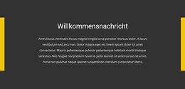 Willkommensnachricht – CSS-Vorlage von Nicepage