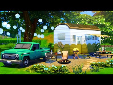 RETRO RV TRAILER // Sims 4 Speed Build [CC]