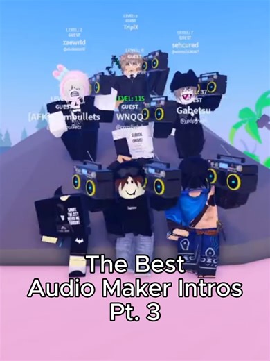 The Best Audio Maker Intros Part. 3 | #fyp #audiomaker #roblox #bypassed #audiomakers