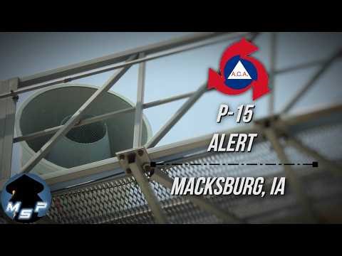 A.C.A. P-15 Tornado Siren Test | Alert | Macksburg, IA