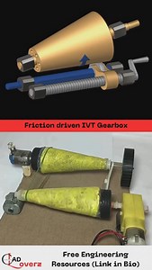 Friction driven IVT Gearbox❤️ . . . Follow @cadloverz for more❤️ . . #Engineering #engineerslife #engineeringmemes #CivilEngineering #AutoCADTips #EngineeringTools #DesignEngineering #MechanicalEngineering #AutoCADForBeginners #thermodynamics #EngineeringSolutions #DraftingDesign #AutoCADCommunity #Engineeringusa #Engineeringcanada #Engineeringuk | CADLoverz