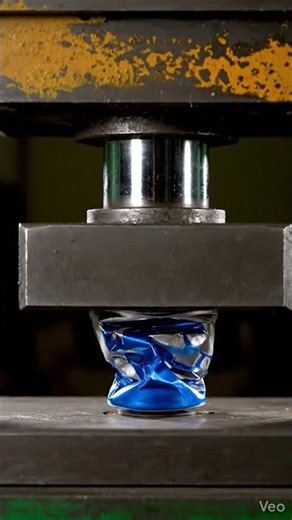 Hydraulic Press vs Soda Can 🥫 Clean Crush #hydraulicpress #shorts