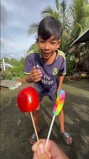 Strawberry candy and colorful lollipops#shorts