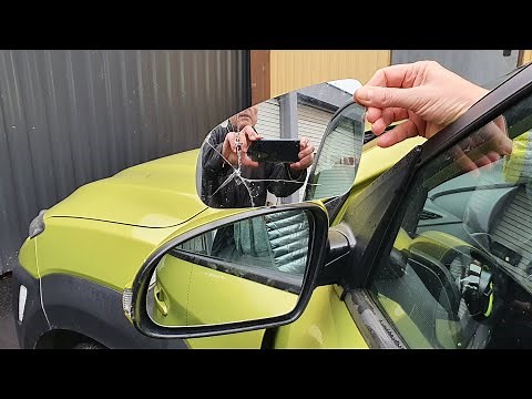 Exterior mirror, change glass
