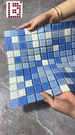 Fluorescent swimming pool Mosaic