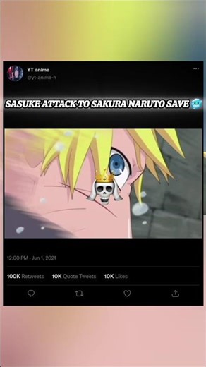 Sasuke attack to Sakura Naruto save 🥶#naruto #sasuke #sakura #kakashi #ytanime #anime #shorts #edit