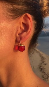 Red Crystal Earrings, Ruby Earrings Dangle, Garnet Drop Earrings, Faceted Crystal, Gold Lever Back, July Birthstone Jewelry - Etsy