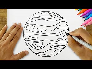 How to Draw Jupiter? Easy Jupiter Drawing Step by Step