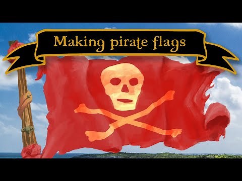 How did pirates make their flags?