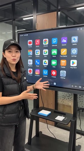 Interactive flat panel (meeting display) ini sangat praktis digunakan untuk rapat.#keinone #smartboard #officelife #fly #indonesia