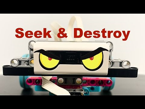 Lego Spike Prime Sumo Bot code that can search for and attack another robot