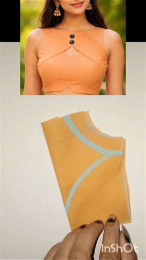 🎆💖Trending Blouse Front Neck Design ✂️ Cutting Tutorial#shorts #shortvideo