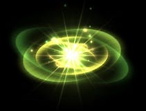 abstract energy atom nucleus explosion