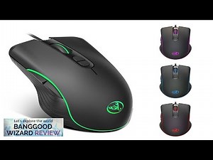 HXSJ A867 USB Wired Gaming Mouse RGB 1000/1600/3200/6400DPI Adjustable Macro Programming Review
