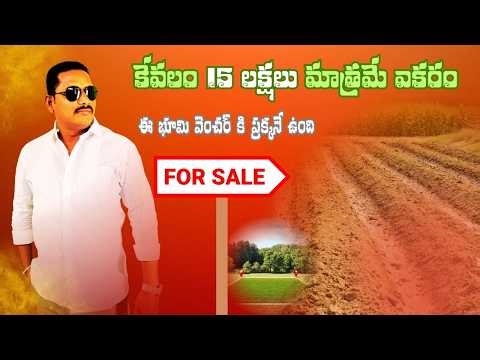 15 లక్షలు మాత్రమే 10 ఎకరాలు అమ్మకానికి ఉంది ||#rjrpropertiesservices ||#agriculturalproperty
