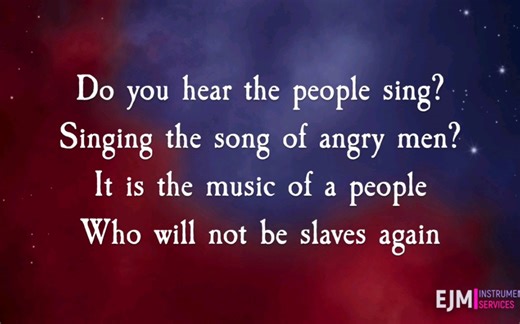 "Do You Hear The People Sing?" - Les Misérables [Karaoke/Instrumental w/ Lyrics]