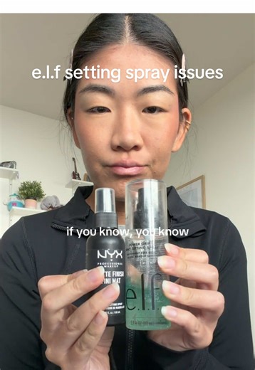 cosplaying a surgeon today because why is the nozzle on this elf power grip setting spray so bad…. #elf #elfcosmetics
