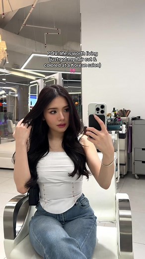 Korean Hair Transformation at Salon de Lyon | Haircut & Color Experience